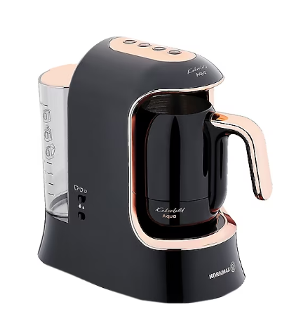 Korkmaz A862-04 Kahvekolik Deluxe Aqua Kahve Makinesi Siyah/rosegold