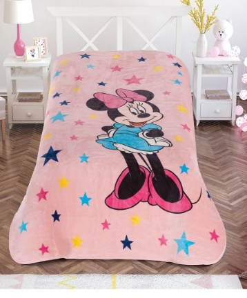Taç 1500192963 Dh Minnie Stars Lis. Battaniye