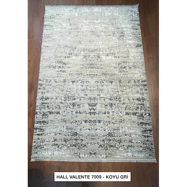 Hall Halı Valente 7009 Koyu Gri 160x230 D
