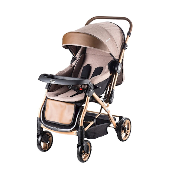 Baby Care Capron BC-65 ( Renk N ) Ç.Yön Gold-Kahve Araba