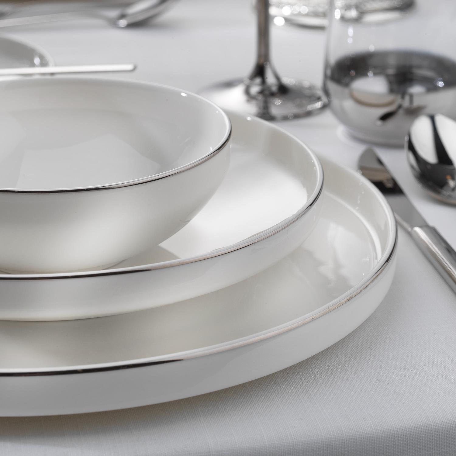 Schafer Adel Platin Yemek Takımı-56 Prç.-platin01 Görseli