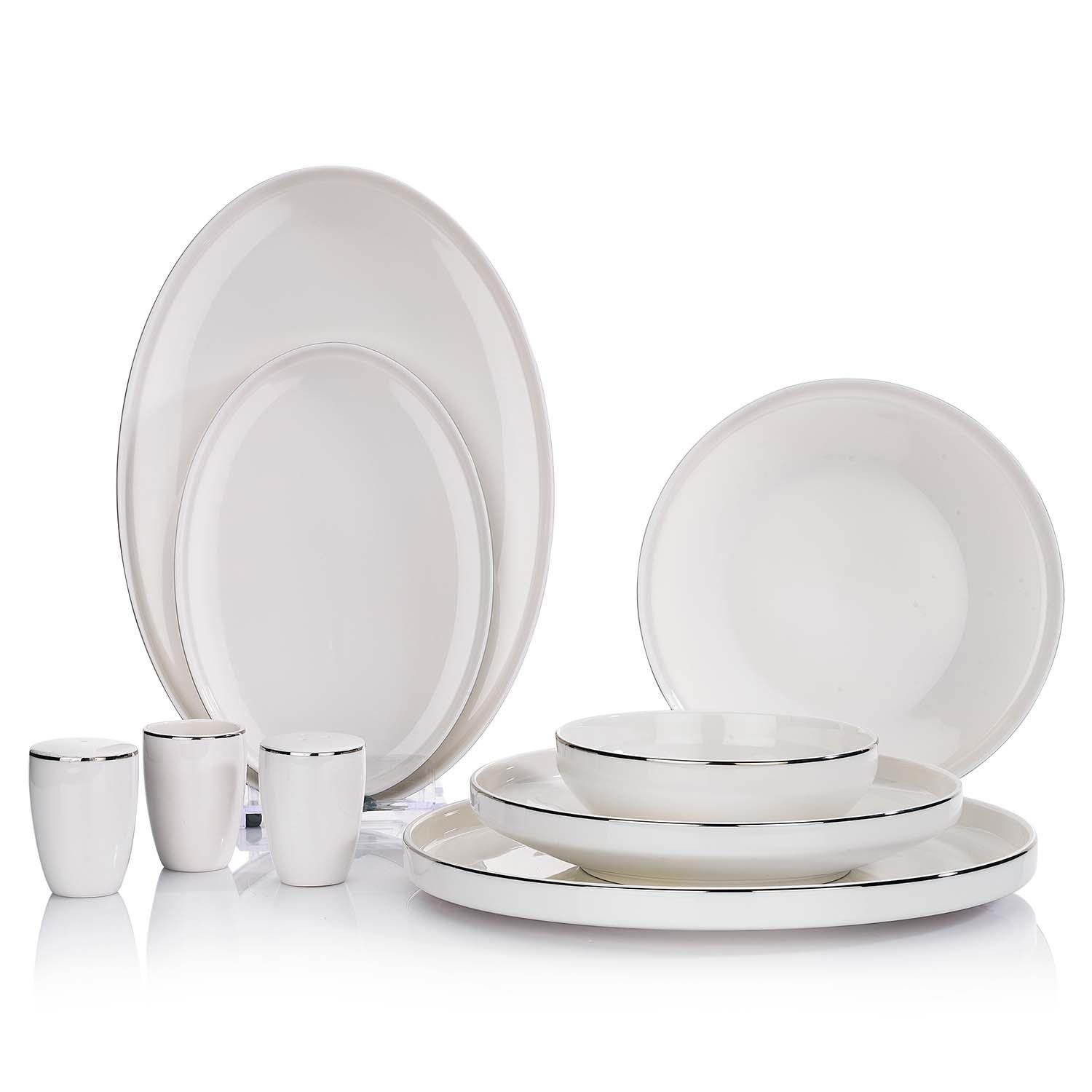Schafer Adel Platin Yemek Takımı-56 Prç.-platin01 Görseli