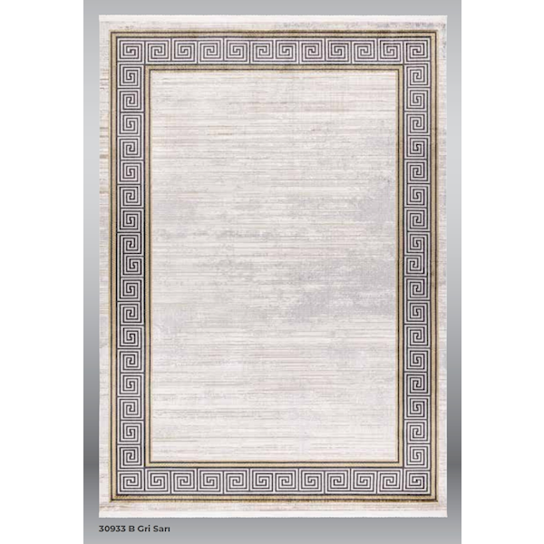 Koza Arte 30933 Gri/Sarı 157x230 Halı