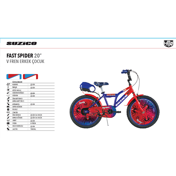 Suzico Fast Spider 20 Jant Ç.kadro Suzico Fast Spider 20 Jant Ç.kadro