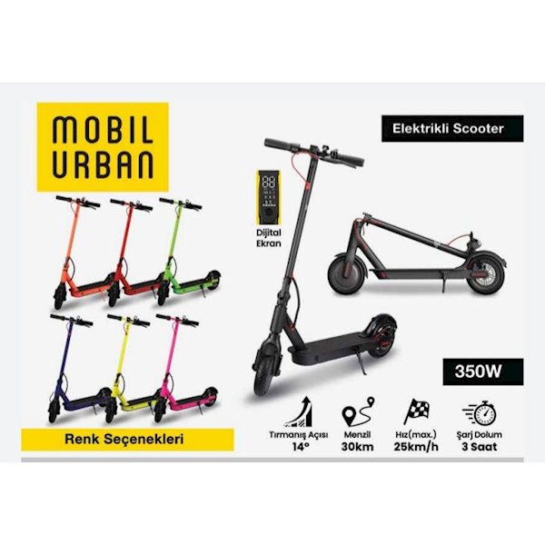 Mobile Urban Ego-2 Mint Yeşil Elektrikli Scooter