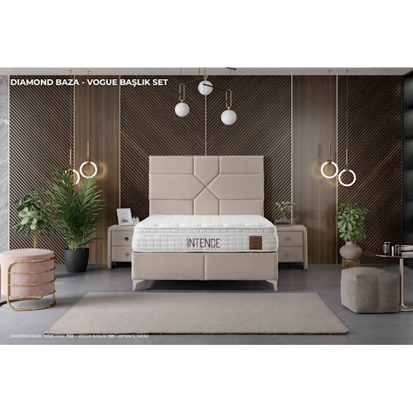 Türkmen İntence Yatak & Vogue Başlıklı Set 150x200 Türkmen İntence Yatak & Vogue Başlıklı Set 150x200