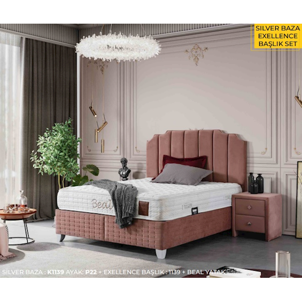 Türkmen Beal Yatak & Exellence Başlıklı Set 150x200 Türkmen Beal Yatak & Exellence Başlıklı Set 150x200