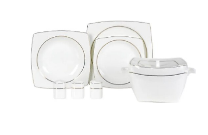 Korkmaz A8460 Bone Sel. 60 P Yemek Takımı (kare) Korkmaz A8460 Bone Sel. 60 P Yemek Takımı (kare)