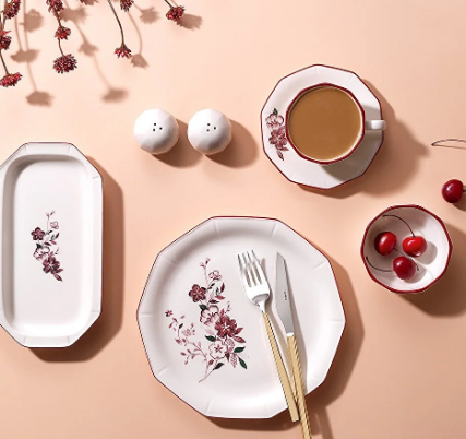 Schafer Swanky Kahvaltı Takımı-32 Parça-Kırmızı01