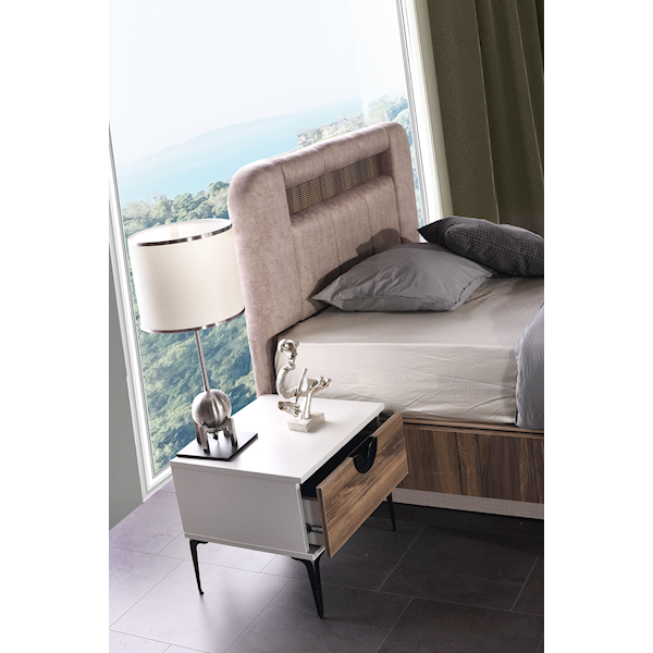Vize Soft Genç Odası Tk (3 Kapılı Dolap+Komodin+Şifoniyer+Ş.Ayna+Ç.Masa+Bazalı Karyola 120'lik) Görseli