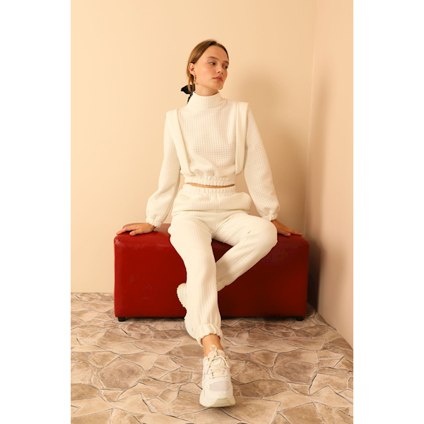 Sasha Moda 22k013-ekr-s Takım Ekru S Sasha Moda 22k013-ekr-s Takım Ekru S
