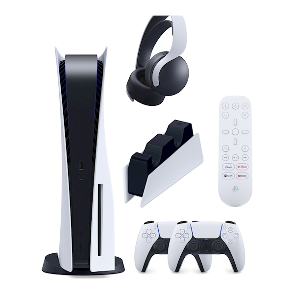 Sony Playstation 5 + 2.kol + Ps5 3d Pulse Kulaklık + Ps5 Şarj Istasyonu + Ps5 Media Kumandası Sony Playstation 5 + 2.kol + Ps5 3d Pulse Kulaklık + Ps5 Şarj Istasyonu + Ps5 Media Kumandası