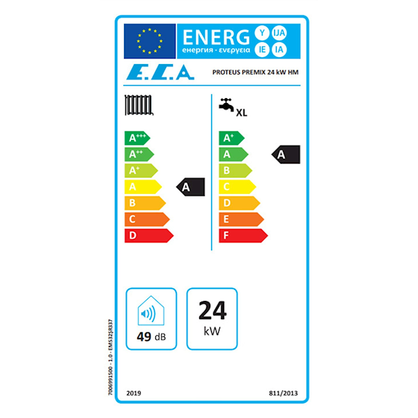 E.C.A. Proteus Premix 24 Kw Hermetik Yoğuşmalı Kombi Görseli