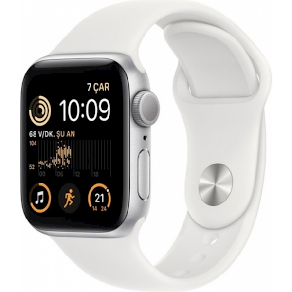 Apple Watch Se 2 Gps 40mm Gümüş Rengi Alüminyum Kasa Ve Spor Kordon Akıllı Saat