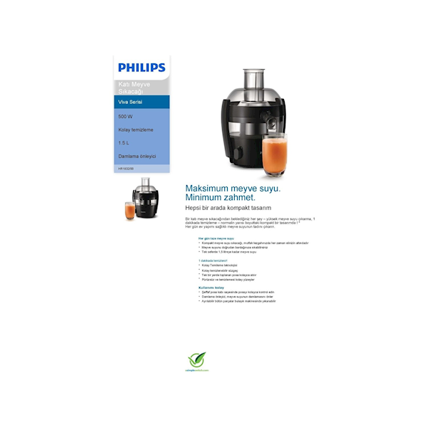 Philips Hr1832/00 Katı Meyve Sıkacağı Görseli