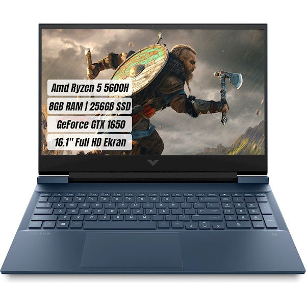 Hp Victus 16-e0012nt 4h0s3ea R5-5600h 8 Gb Ram 256 Gb Ssd Gtx1650 16.1 Hp Victus 16-e0012nt 4h0s3ea R5-5600h 8 Gb Ram 256 Gb Ssd Gtx1650 16.1