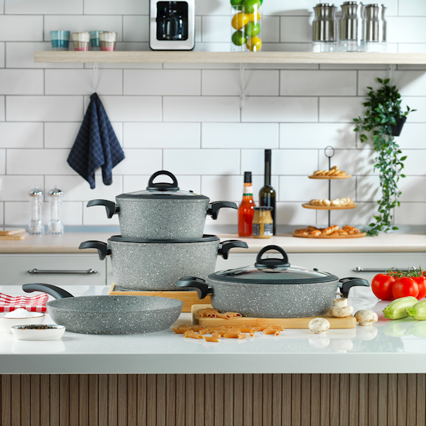 Schafer Cucina Granit Tencere Seti -7 Parça-Gri Görseli