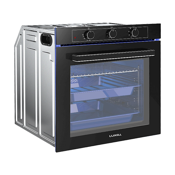 Luxell A68-sf3(mt) 8+1 Pro Süper Kristal Siyah Ankastre Fırın 88 Lt. Görseli