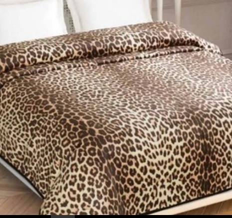 Taç 1500188513001 Polyester Battanıye Leopard Kahve Tk