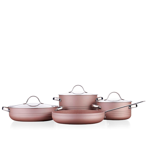 Korkmaz A2619 Linea 7 Parça Tencere Seti -Rosegold Görseli