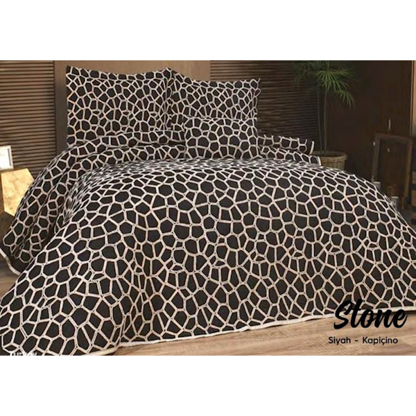 Minteks Stone Yatak Örtüsü Çk.-siyah/Kapiçino Minteks Stone Yatak Örtüsü Çk.-siyah/Kapiçino