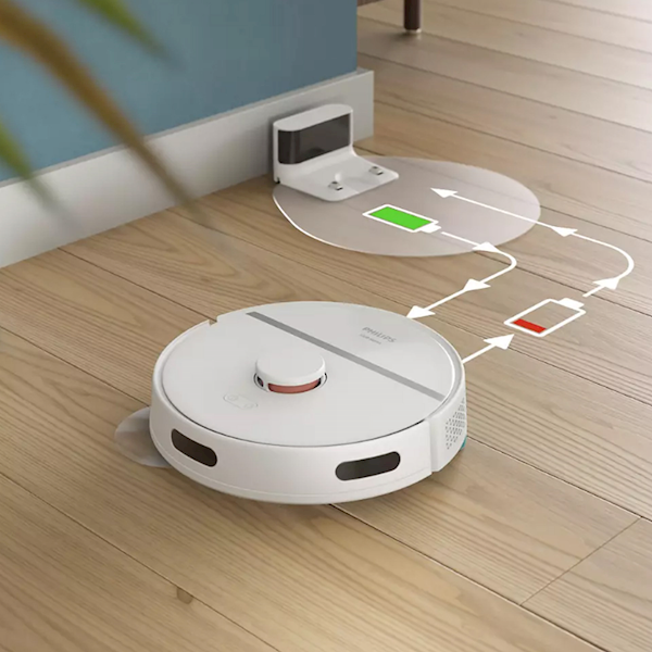 Philips Homerun 3000 Serisi Aqua Xu3000/02 Beyaz Akıllı Robot Süpürge Görseli