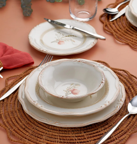 Schafer Nostalgia Yemek Takımı 24 Parça-çiçekli Schafer Nostalgia Yemek Takımı 24 Parça-çiçekli