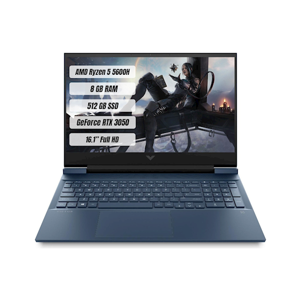 Hp Victus 4H0R9EA R5-5600h 8 Gb Ram 512 Gb Ssd Rtx3050 16.1 Hp Victus 4H0R9EA R5-5600h 8 Gb Ram 512 Gb Ssd Rtx3050 16.1