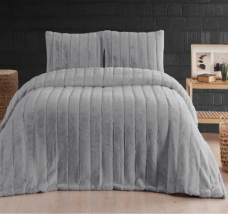 Golden Home Merinos Luxe Ç.k Yatak Örtüsü-Gry STRIPE