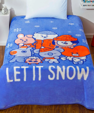 Taç 1500215242 Lisanslı Bt21 Let It Snow Battaniye