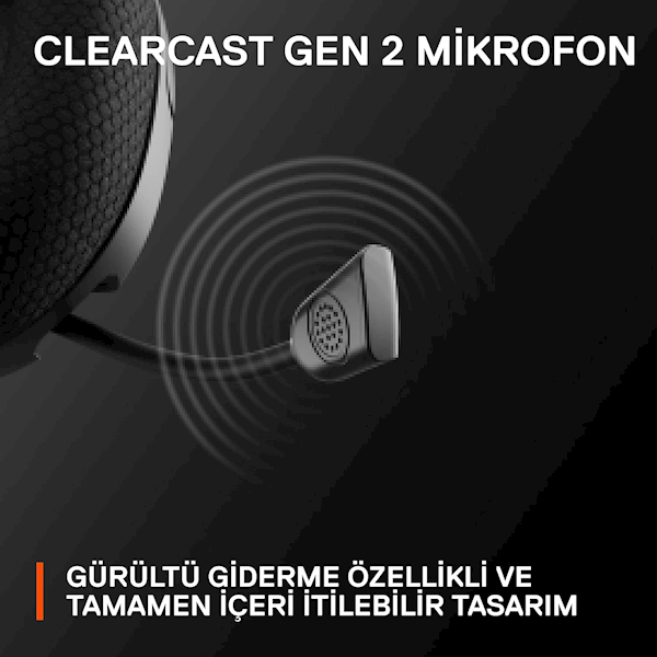Steelseries Arctis Nova 1 Kablolu Mikrofonlu Kulak Üstü Oyuncu Kulaklığı Siyah Görseli