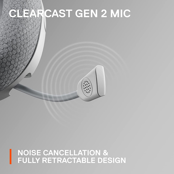 Steelseries Arctis Nova 1 Kablolu Mikrofonlu Kulak Üstü Oyuncu Kulaklığı Beyaz Görseli