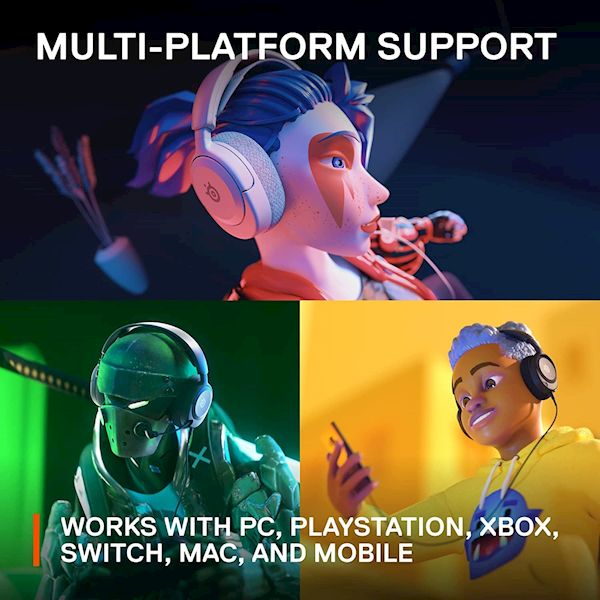 Steelseries Arctis Nova 1 Kablolu Mikrofonlu Kulak Üstü Oyuncu Kulaklığı Beyaz Görseli