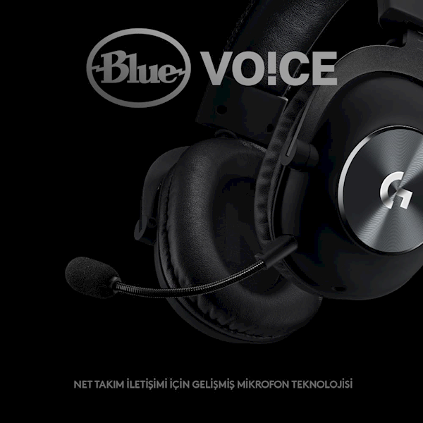 Logitech G Pro X 7.1 981-000818 Kablolu Mikrofonlu Kulak Üstü Oyuncu Kulaklığı Görseli