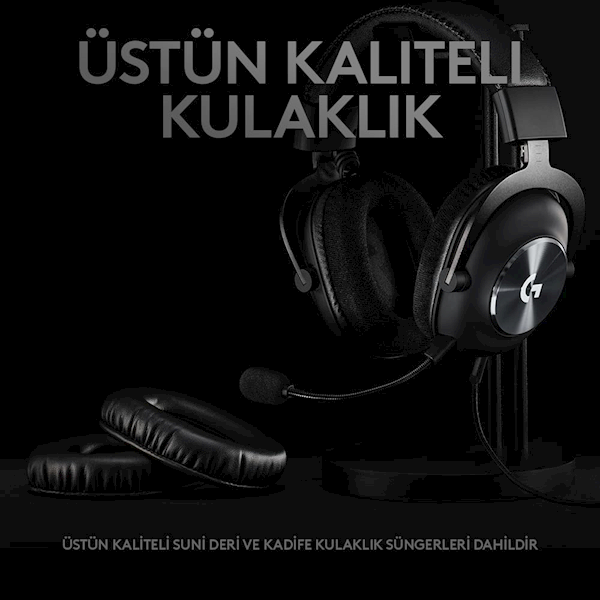 Logitech G Pro X 7.1 981-000818 Kablolu Mikrofonlu Kulak Üstü Oyuncu Kulaklığı Görseli