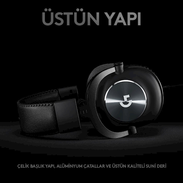 Logitech G Pro X 7.1 981-000818 Kablolu Mikrofonlu Kulak Üstü Oyuncu Kulaklığı Görseli