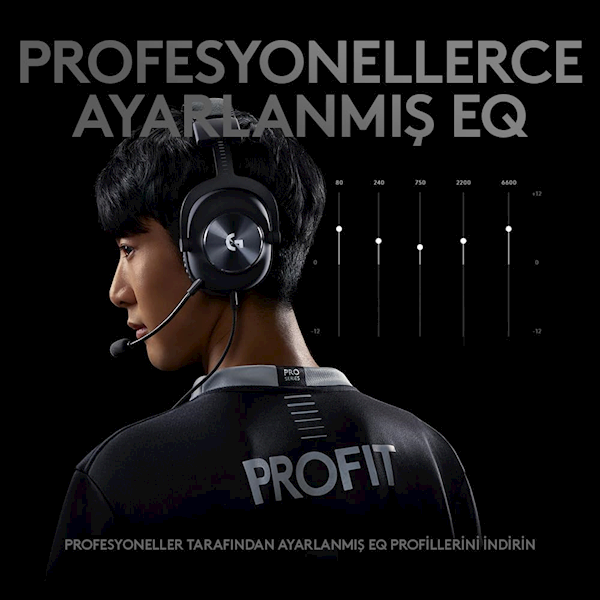 Logitech G Pro X 7.1 981-000818 Kablolu Mikrofonlu Kulak Üstü Oyuncu Kulaklığı Görseli
