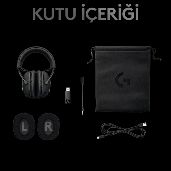 Logitech G Pro X 7.1 981-000818 Kablolu Mikrofonlu Kulak Üstü Oyuncu Kulaklığı Görseli