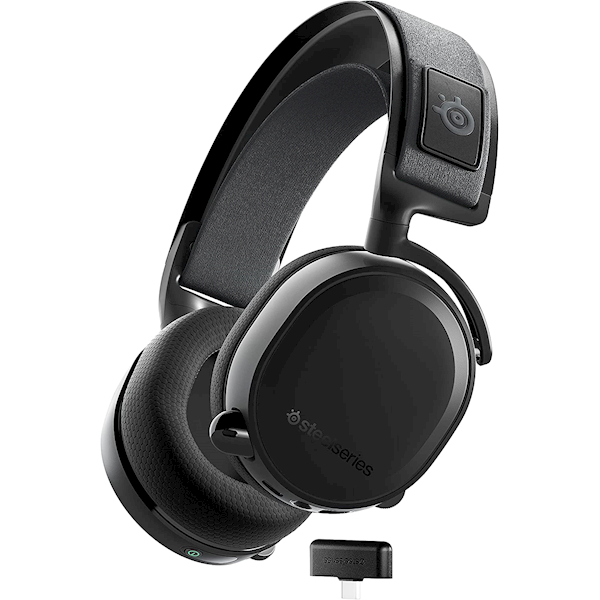 Steelseries Arctis 7 Plus Wireless Mikrofonlu Kulak Üstü Oyuncu Kulaklığı Siyah