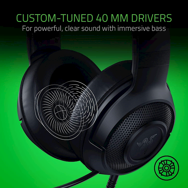 Razer Kraken X Lite Rz04-02950100-r381 Kablolu Mikrofonlu Kulak Üstü Oyuncu Kulaklığı Görseli