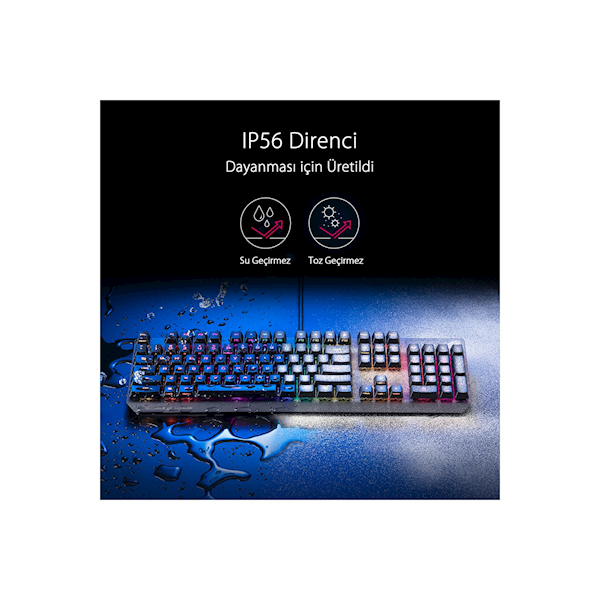 Asus Rog Strix Scope Rx Red Switch Kablolu Mekanik Oyuncu Klavyesi Görseli