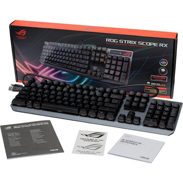 Asus Rog Strix Scope Rx Red Switch Kablolu Mekanik Oyuncu Klavyesi Görseli