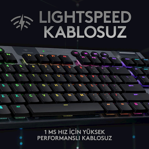 Logitech G915 Tkl 920-009537 Abd Kablolu/kablosuz Mekanik Oyuncu Klavyesi Görseli