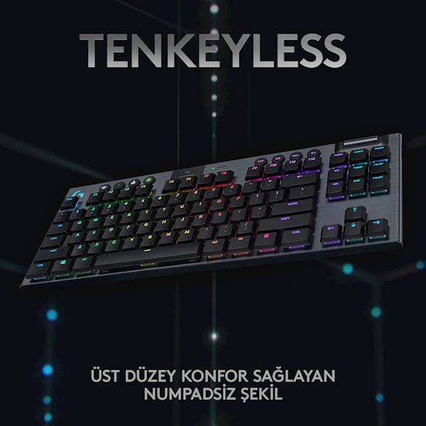 Logitech G915 Tkl 920-009537 Abd Kablolu/kablosuz Mekanik Oyuncu Klavyesi Görseli