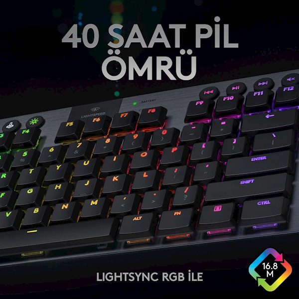 Logitech G915 Tkl 920-009537 Abd Kablolu/kablosuz Mekanik Oyuncu Klavyesi Görseli