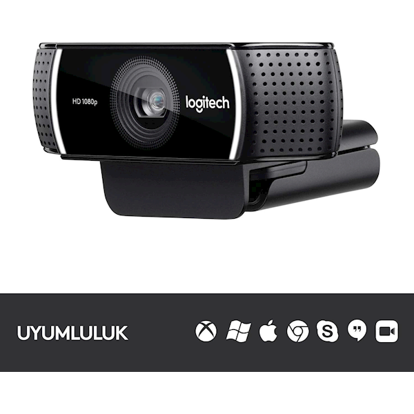 Logitech C922 Pro Stream 960-001088 Mikrofonlu Webcam Görseli