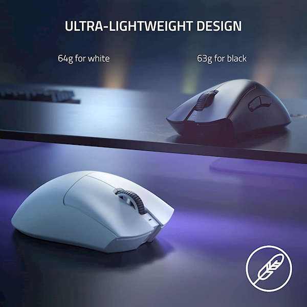 Razer Deathadder V3 Pro Kablosuz Optik Oyuncu Mouse Siyah Görseli