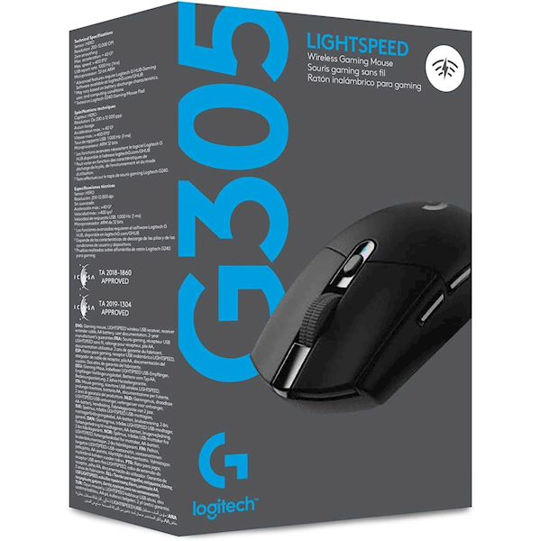 Logitech G305 Lightspeed 910-005283 Wireless Optik Oyuncu Mouse Siyah Görseli