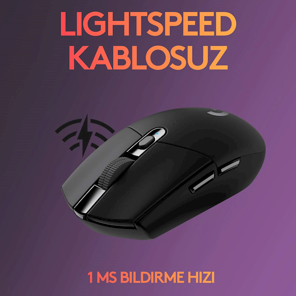 Logitech G305 Lightspeed 910-005283 Wireless Optik Oyuncu Mouse Siyah Görseli