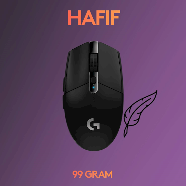 Logitech G305 Lightspeed 910-005283 Wireless Optik Oyuncu Mouse Siyah Görseli